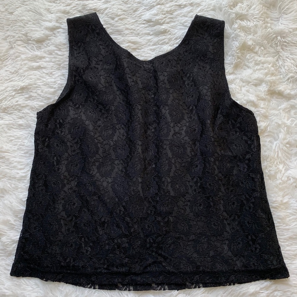 Tres You Lace Tank Top Lined